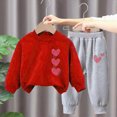 thumbnail image 2 of TOWED22 Toddler Baby Kid Girls Fall Clothes 2pcs Long Sleeve Graphic Top and Pants Set Clothes Clothing(S,1-2 Y), 2 of 4
