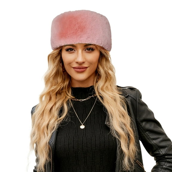 Gyujnb Beret Hat for Elegant Winter Warm Knitted Cap Soft Stretchy Slouchy Headwear