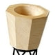 thumbnail image 3 of Candelabros de madera, candelabro de té, vela votiva, vela cónica, repisa Natural, 3 of 4