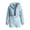 Light Blue, variant on TEAJOPSUU Women's 2 Piece Tracksuit Sets Cropped Zip Up Hoodie Sweatshirts High Waist Shorts with Pockets Sets Casual Fall Workout Daily Outfits Gray