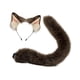 thumbnail image 4 of Conjunto de orejas y cola de animales decorativos para fiestas temáticas de animales, vacaciones para mujeres Marrón, 4 of 8