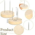 thumbnail image 2 of 24 Piezas de Soporte para Muñecas de Ganchillo, Soporte para Muñecas de Acero con Doble Aguja, Base de Madera para Muñecos de Fieltro, Soporte para Figuras de Acción, 2 of 5