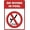 Warning Sign 2, variant on Aluminum & Tin Warning Sign Pool Safety 12 x 8 Inches - Red, Minimalist Style, Indoor Outdoor Pool Area, Water Safety Compliance