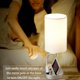 thumbnail image 4 of Lámpara de mesa con  táctil USB, lámpara de noche mejorada de 3 vías regulables con puertos de carga USB C y A y tomacorriente de CA, lámpara de mesita para dormitorio, bombilla, 4 of 7