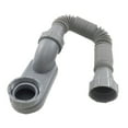 KAJOVE ABS Bathtub Shower Drain Pipe Flat P Trap Free Standing Tub