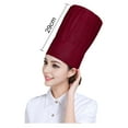 thumbnail image 6 of Eoperou Chef Hat Adjustable Elastic Adult Baker Cooking Cap Soft Breathable Height Thickness Kitchen Tools for Baking Art Classes Parties, 6 of 8