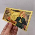 thumbnail image 1 of Billete conmemorativo de oro de Anime Naruto, Sasuke, figura coleccionable, juguetes de Naruto, productos de animación, colecciona tarjetas, regalos Fivean Figuras de anime, 1 of 2