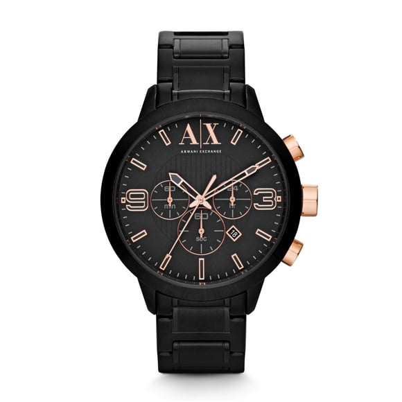 Reloj Armani Exchange AX1350 Chronograph para hombre, acero negro