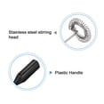thumbnail image 4 of Uxcell Electric Tumbler Stirrer, Handheld Mini Mixer Battery Operated Stirring Mixing Black, 2pack, 4 of 6