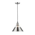 thumbnail image 1 of Golden Lighting 3306-M PW-PW 10 in. 1 Light Pendant, Pewter, 1 of 3