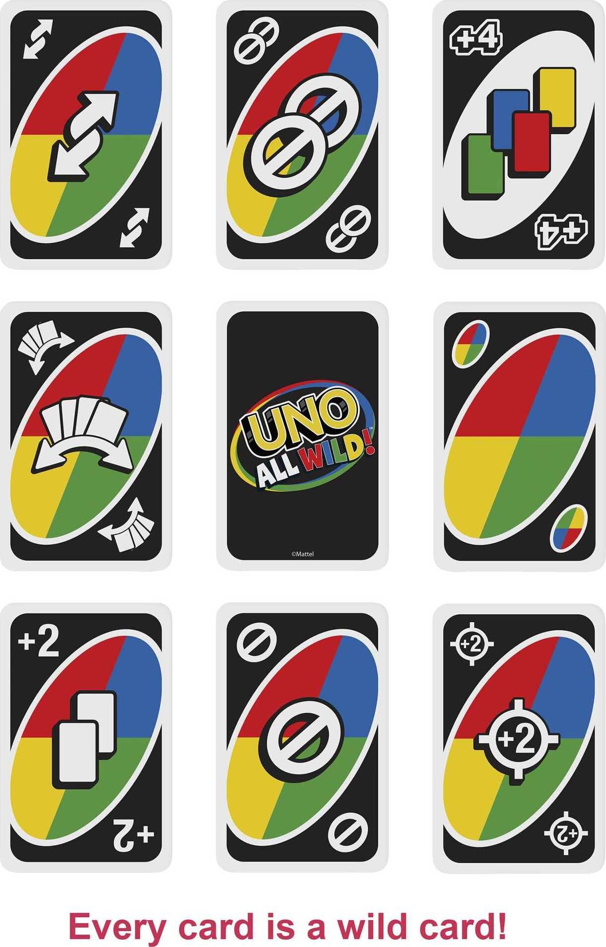 UNO All Wild Family Card Game For 7 Year Olds And Up - Walmart.com