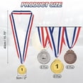 thumbnail image 2 of Uxcell 24 Piezas Medallas de Premio de Oro, Plata y Bronce de 2" con Cinta para 1er, 2do y 3er Lugar, 2 of 7