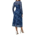 thumbnail image 3 of INSPIRE CHIC Vestido de Maternidad de 2 Piezas para Mujeres con Malla y Costura Lateral Ajustada para Invitadas de Boda, Fiesta de Cóctel y Embarazo, Color Azul Floral, 3 of 6
