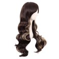 thumbnail image 2 of LinYooLi 28 Pouces/70 cm Perruque Synthétique Cheveux Longs Bouclés (Brun Blond Mélangé), 2 of 4