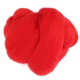 thumbnail image 1 of CHUANK Colored Needle Felting Wool Roving  55g Red  Handiwork Material for Spinning  Sewing  Trimming  and DIY Crafts  Soft and Easy to Use for Beginners and Professionals, 1 of 9