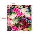 thumbnail image 3 of 2 piezas estilo cortina bufanda ventana cortina decorativa conjunto 8 Zulema Cortinas de ventana de baño floral, 3 of 6