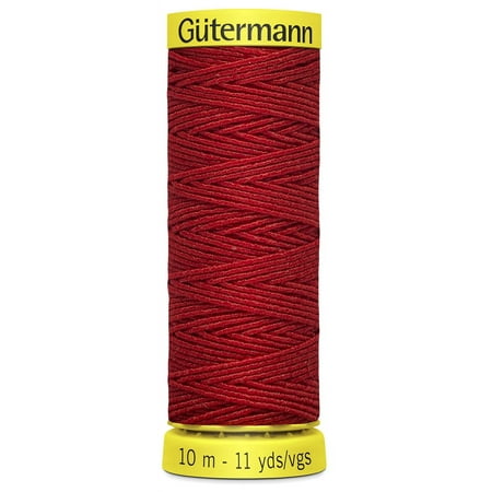 UPC: 0077780014251 | Gutermann Elastic Thread 11yd-Red