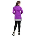 thumbnail image 5 of Maple Clothing Indian Tunics Kurti Top Blouse Women's India Apparel (Purple, XXL), 5 of 6