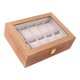 thumbnail image 5 of Caja de Reloj de Clásica, Caja Organizadora para Hombres Y Mujeres, Caja de con 10 Ranuras de Cristal , 1 Marrón claro Salvador Caja de exhibición de reloj, 5 of 10