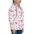 thumbnail image 3 of Daiia Retro Floral for Boys Fashion Hoodies & Sweatshirts with Kangaroo Pocket,Hooded Sweatshirt for Kid, Breathable& Moisture Wicking-X-Large, 3 of 6
