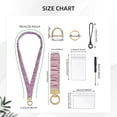 thumbnail image 3 of Cute Stretchy Scrunchie Lanyard with ID Holder for Teachers Women, Stylish Badge Lanyard for Work School, 3 of 8