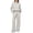 107# Light Gray, variant on Huankd Womens 2 Piece Outfits Sweatsuit Set Oversized Half Zip Sweatshirt Wide Leg Sweatpants Lounge Set Tracksuit Black XL