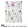 thumbnail image 4 of ARISTURING Pink Poppy Sherpa Blanket Poppy Floral Throw Blanket for Sofa Couch Bed Botanical Floral Printed Plush Blanket Ultra Soft Decor Colorful Wild Flowers Fuzzy Blanket Throw, 4 of 6