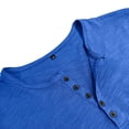 thumbnail image 5 of Mens Shirts Short Sleeve, Retro Henley Shirts for Men Short Sleeve Distressed Casual Button Slim Fit Tee Shirts, 5 of 6