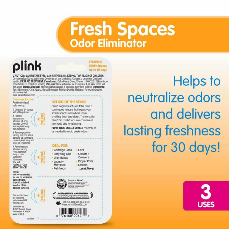 Plink Fresh Spaces Odor Eliminator, 3 Piece