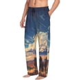 thumbnail image 2 of Balery Western Desert Cloud Cowboy print Men's Pajama Pants,Ultra Lightweight Pjs,Lounge Pant-Medium, 2 of 9