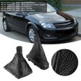 thumbnail image 3 of Car Gear Shifter Gaiter Dust Boot Cover, Handbrake Boot Black Artificial Leather Cover Gaiter Fit For OPEL ASTRA2Pcs/Set, 3 of 8