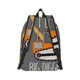 thumbnail image 5 of Wukai I Like Big Digger Paper Reusable Cosmetic bag,Travel Toiletry Organizer Capacity,Waterproof Puzzle Bags, 5 of 7