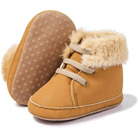 

Toddler Baby Boys Girls High Tops Ankle Sneakers Soft Anti-Slip Sole PU Leather Moccasins Infant Newborn Prewalker First Walking Crib Shoes