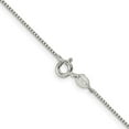 thumbnail image 5 of Auriga Fine Jewelry 925 Sterling Silver 0.9mm Box Chain Necklace 14inch for Women, 5 of 5
