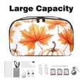thumbnail image 3 of Pumpkin USB Cable Organizer Charger Pouch Hard Drive Cases Oxford Cloth Digital Storage Bag 5.9x9.44x3.14 in Waterproof Electronics Accessories Case, 3 of 6