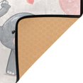 thumbnail image 3 of Yayeee Area Rugs for Living Room 6.7'x4.8' Non Slip Washable Bedroom Floor Carpet, Cute Elephant, 3 of 5