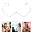 thumbnail image 3 of Semi-rimless Glasses Lensless Eyeglasses Frame Decorative Glasses Frame, 3 of 7