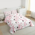 thumbnail image 3 of jejeloiu Cute Rabbit Full Size Comforter Sets,Kawaii Loves Pattern Bedding Comforter Set,White Pink Bedding Sets For Girls,Breathable Home Decor Reversible,3-Piece, 3 of 8