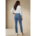 thumbnail image 4 of Jessica London Women's Plus Size Comfort Waist Stretch Denim Straight-Leg Jean, 4 of 5