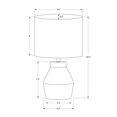 thumbnail image 2 of Monarch Specialties Lighting, 17"h, Table Lamp, Cream Ceramic, Ivory / Cream Shade, Modern, 2 of 5