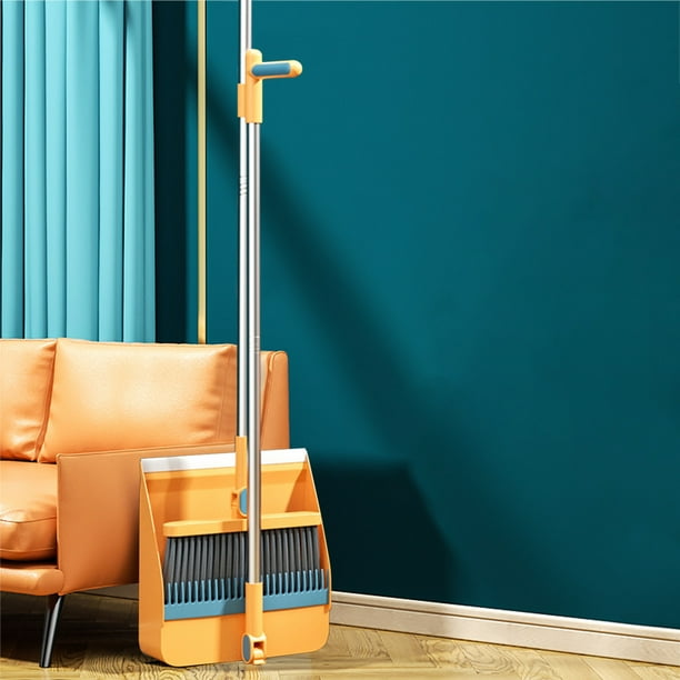 RnemiTeamo Brooms Indoor 180° Rotatable Standing Storage Buckle Type