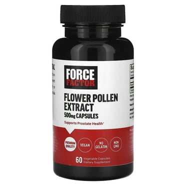 Force Factor Flower Pollen Extract, 500 mg, 60 Vegetable Capsules