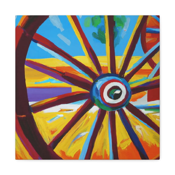Wagon Wheel Pop Art - Canvas