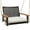 1-Seat White, variant on ANGELES HOME 2-Person Wicker Porch Swing Hanging Bench Chair with Cushions，Outdoor Rattan Patio Swing, White