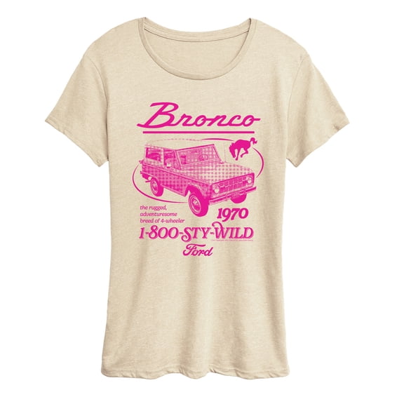Ford - Pink 1970 Bronco Short Sleeve Graphic T-Shirt