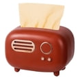 thumbnail image 1 of CAJA de Pañuelos, Servilletero de Plástico Modelo de Radio Retro Con Diseño Artínstico, Fácil de, Moderno y pronctico para Sala de Estar, Cocina, Dormitorio, 1 of 8