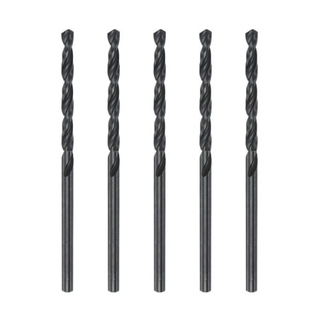 

Uxcell 6542 High Speed Steel Twist Drill Bit Fully Ground Black Oxide 2.7mm Drill Dia 61mm Total Length 5Pack