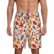 thumbnail image 1 of Fotbe Colorful Maple Leaves Pantalones Cortos de Pijama para Hombre, Ropa de Dormir, Pantalones de Pijama Cortos para Hombre-X-Large, 1 of 6