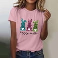 thumbnail image 2 of Camiseta de Cuello Redondo de Impresión de Pascua de Moda de Primavera Y Verano para el Uso Diario, 2 of 5