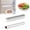 Gray, variant on Magnetic Wrap Dispenser with Cutter, 3-in-1 Organizer for Plastic Wrap Foil and Wax Paper, Strong Magnet Mount for Refrigerator or Drawer, Smooth Cut Kitchen Wrap Holder